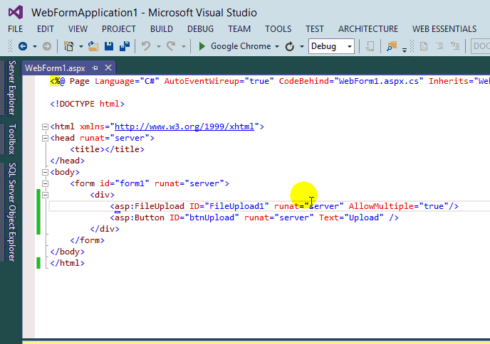 Single File Upload To Multiple File Upload ASP.Net Web Forms